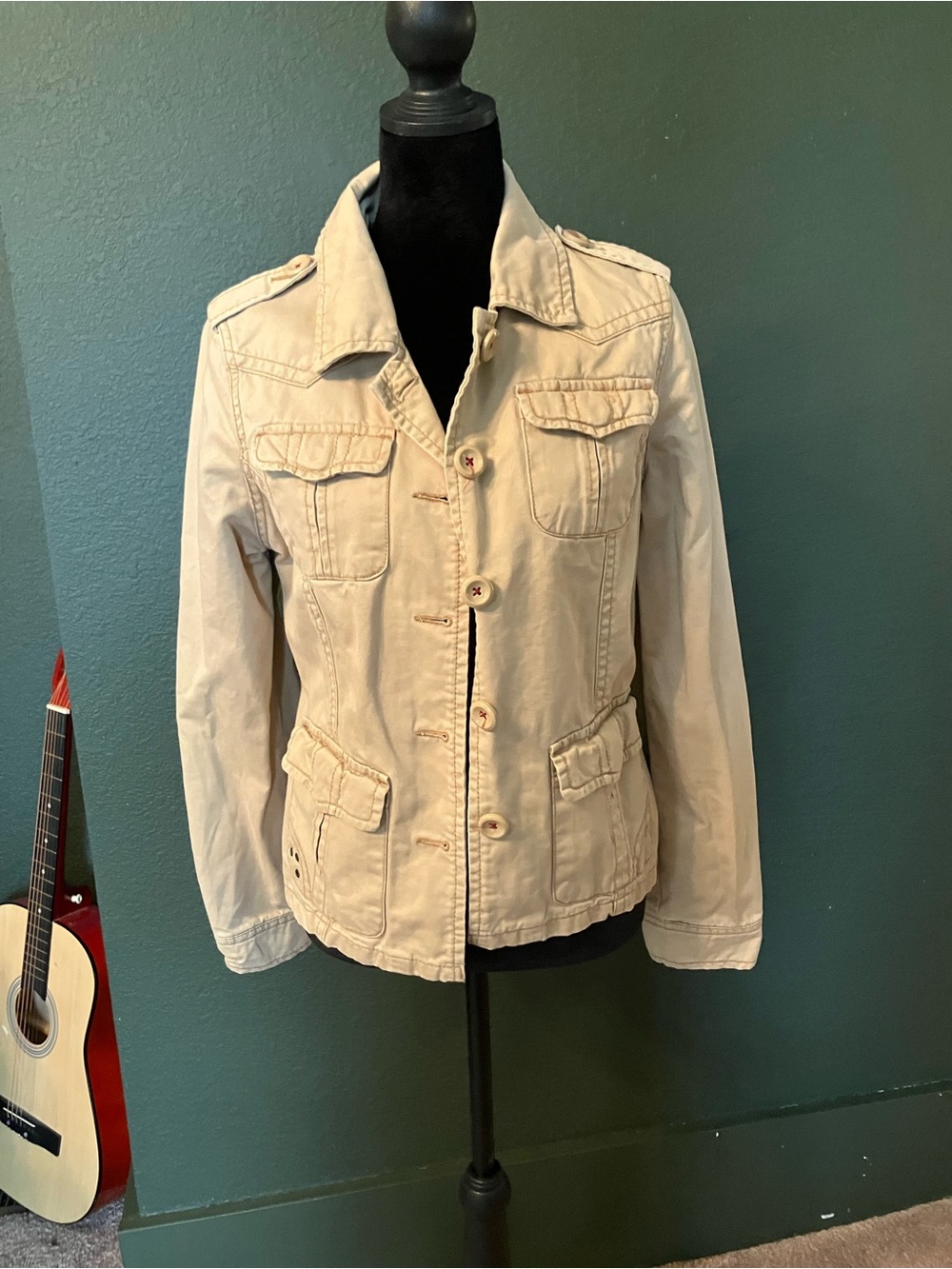 Aeropostale vintage Women's Beige Utility Jacket